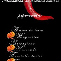 ACROSTICO DI ARANCE AMARE E PEPERONCINO