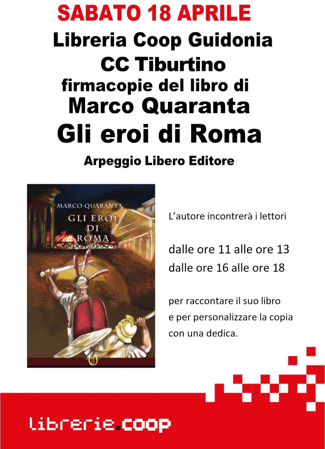 Al momento stai visualizzando Firmacopie Marco Quaranta Gli eroi di Roma
